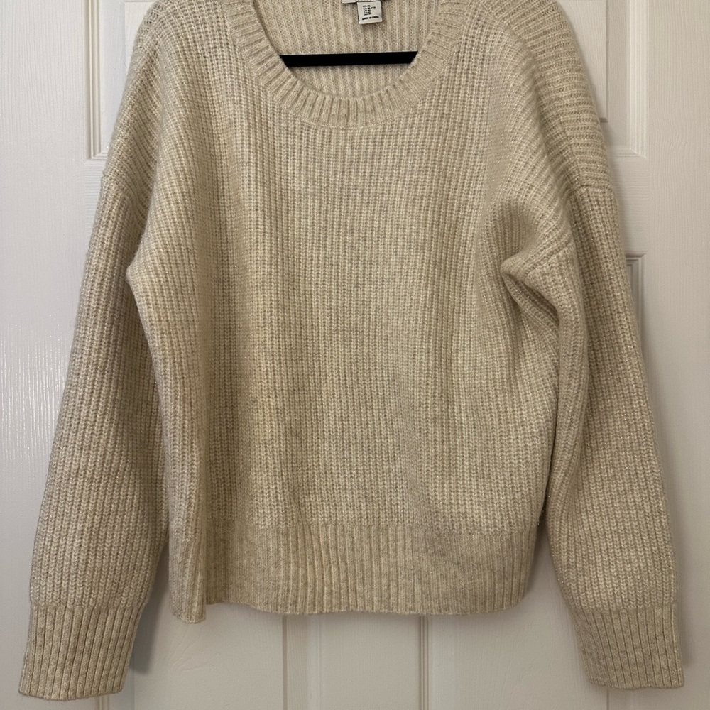 Rachel Zoe Cream Knit Sweater